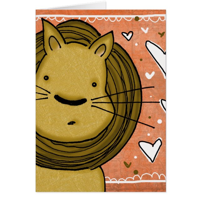 Cartão Amor do leão (Frente)