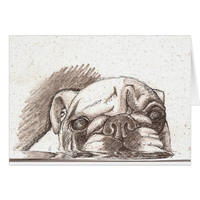 Cartão Amor do Slobber (Frente Horizontal)