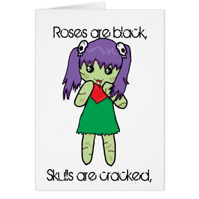 Cartão Amor do zombi (Frente)