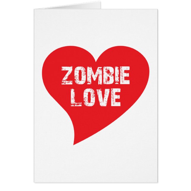 Cartão Amor do zombi (Frente)