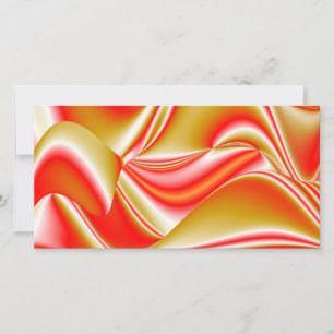 Cartão Amor e Abstrato 3D Rainbowart Dourado