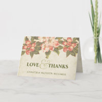 Amor e Agradecimento Flor de Maçã Vintage