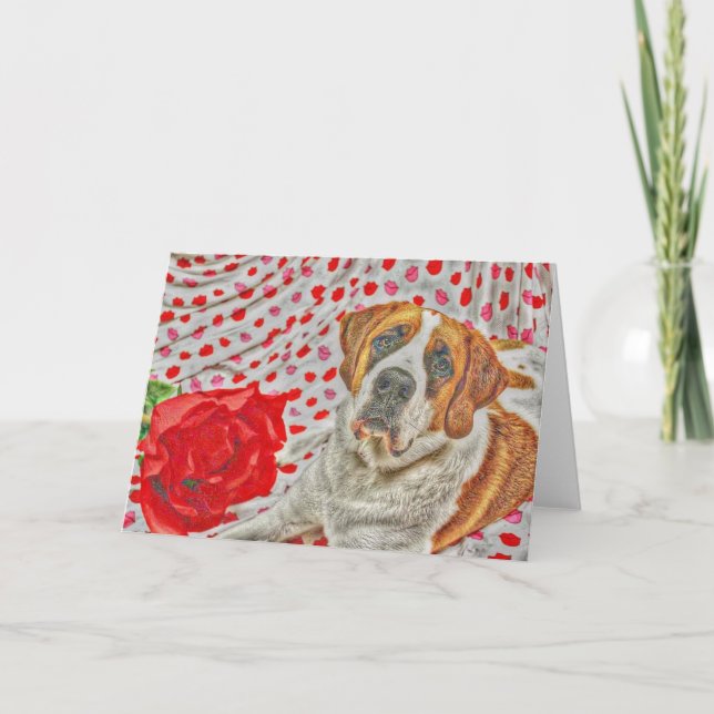 Cartão Amor e beijos (Frente)