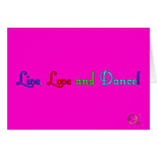 Cartão Amor e dança vivos