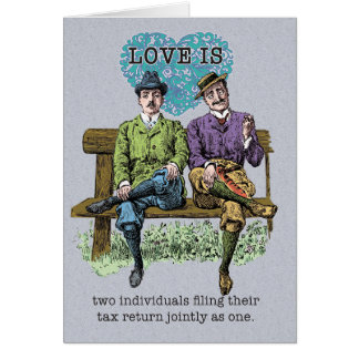 Cartão Amor é Declarar o Imposto de Renda em Conjunto Gay