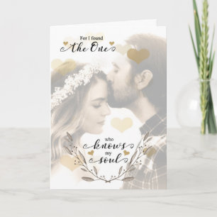 Cartão Amor e Romance Encontraram aquele que conhece minh
