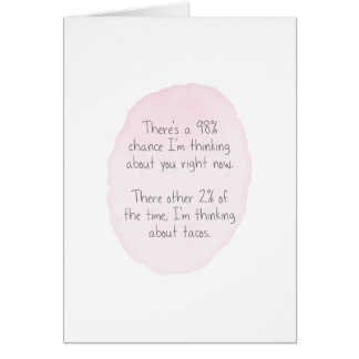 Cartão Amor e Tacos