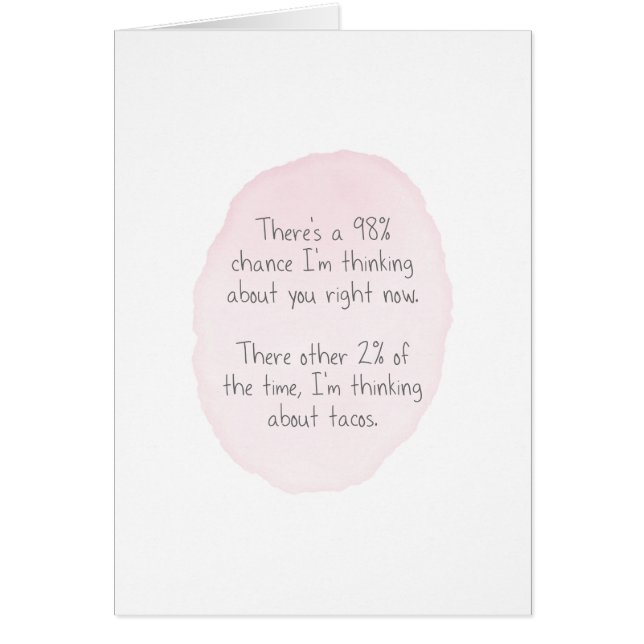 Cartão Amor e Tacos (Frente)