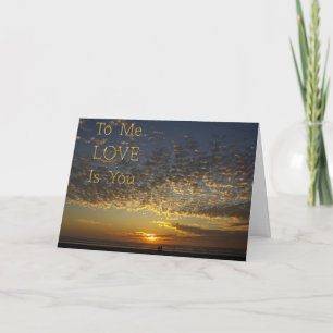 Cartão amor é você, carta de aniversário