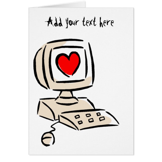 Cartão Amor em linha (Frente)