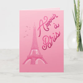 Cartão Amor em Paris - Amor em Paris Idioma Francês