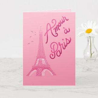 Cartão Amor em Paris - Amor em Paris Idioma Francês