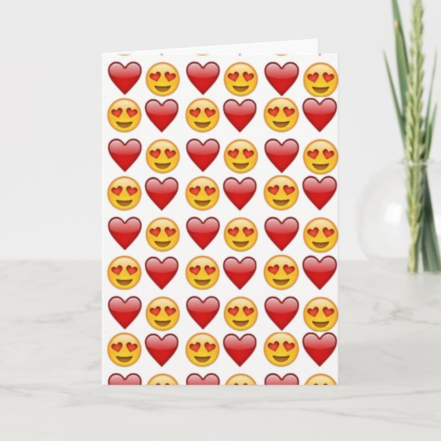 Cartão amor emoji (Frente)