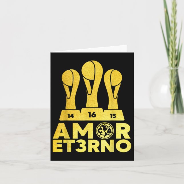 Cartão Amor Et3rno America Tricampeon (Frente)