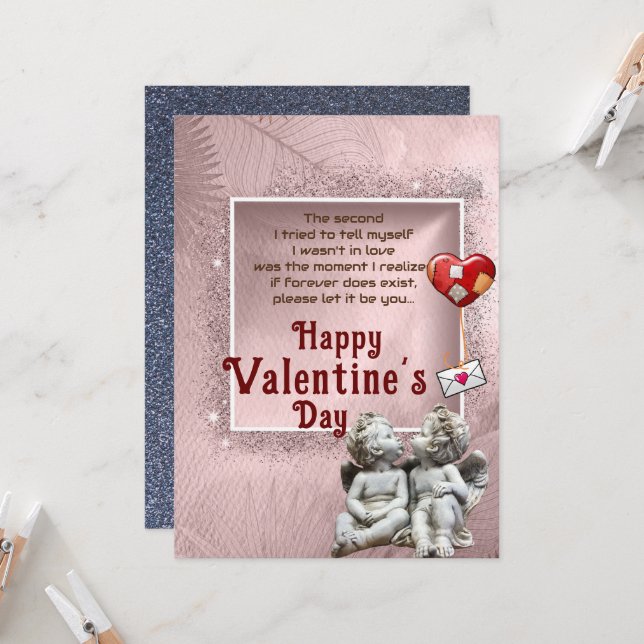 Cartão Amor eterno (Frente/Verso In Situ)