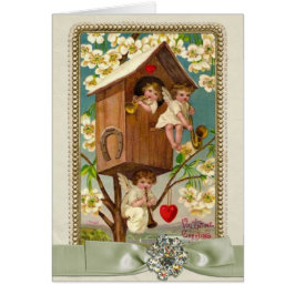 Cartão Amor floral dos anjos