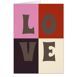 Cartão AMOR Gato Rosa Vermelho Ivory