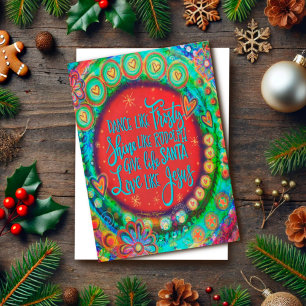 Cartão Amor Inspirador como Jesus Citação Inspirivência