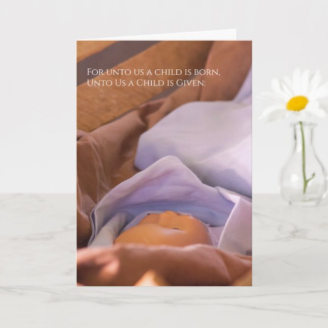 Cartão Amor Jesus Natal Religioso (Planta pequena)