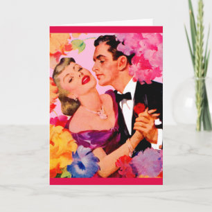 Cartão amor na floração