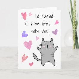 Cartão Amor, Namorados Noivado, , Engraçado Gato