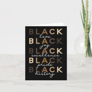 Cartão Amor Negro, alegria Excelência História do orgulho