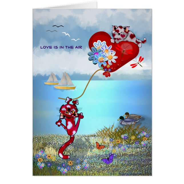 Cartão Amor no ar (Frente)