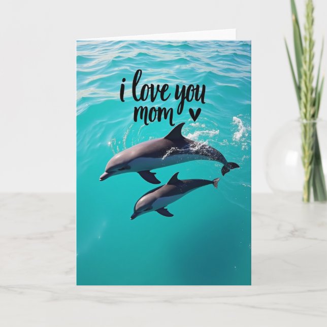 Cartão Amor Oceânico Mãe (Frente)
