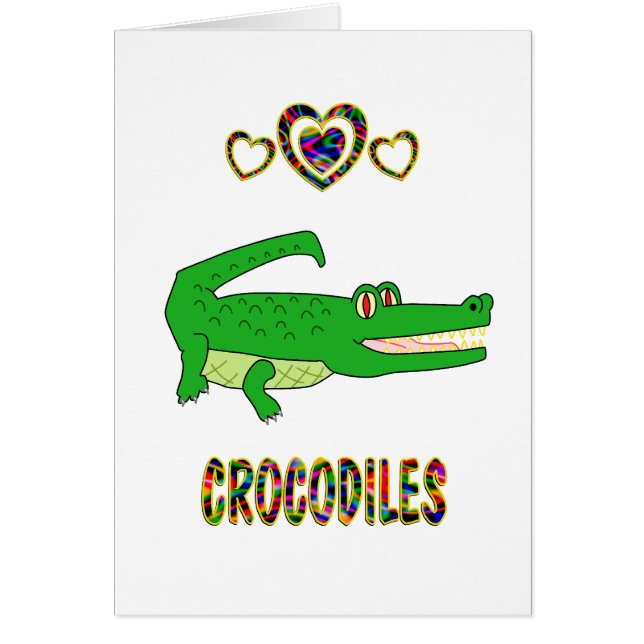 Cartão Amor para crocodilos (Frente)