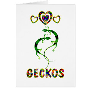 Cartão Amor para gecos