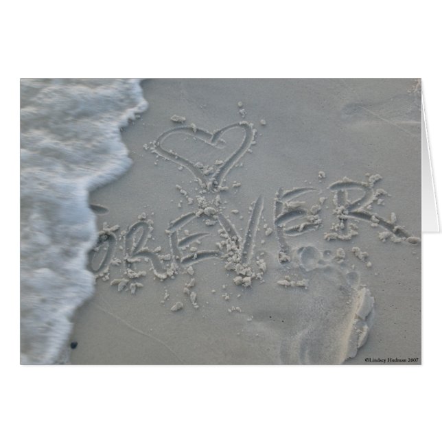 Cartão Amor para sempre (Frente Horizontal)