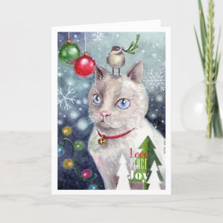 Cartão Amor, Paz e Joy