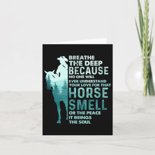 Cartão Amor Por Esse Cheiro De Cavalo - Equestre Equestre