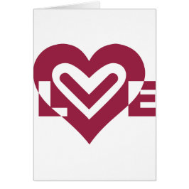 Cartão Amor por Roxo de Vinho