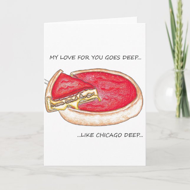 Cartão Amor Profundo de Chicago (Frente)