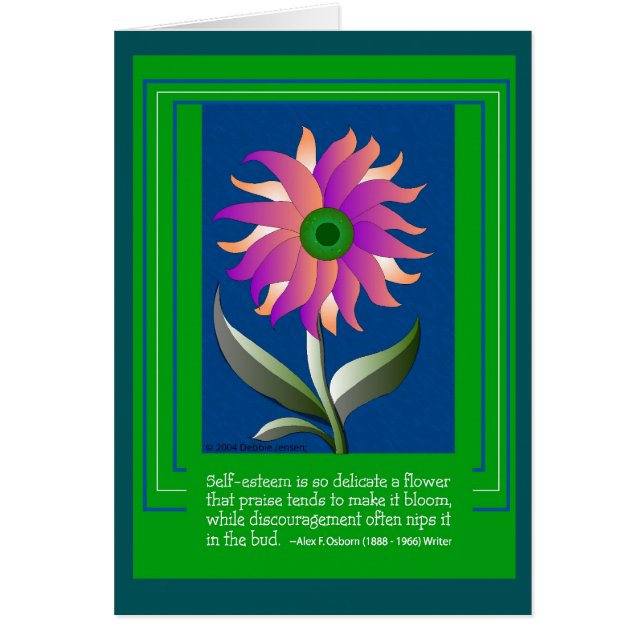 Cartão Amor-próprio por Debbie Jensen (Frente)