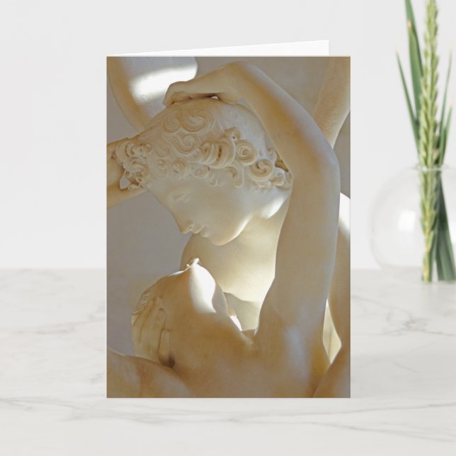 Cartão Amor - Psiche Recuperada Pelo Beijo Cupido (Frente)