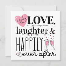 Amor, risadas e felizes para sempre