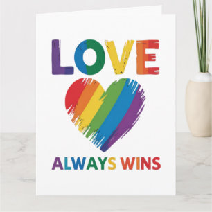 Cartão Amor Sempre Vence LGBT