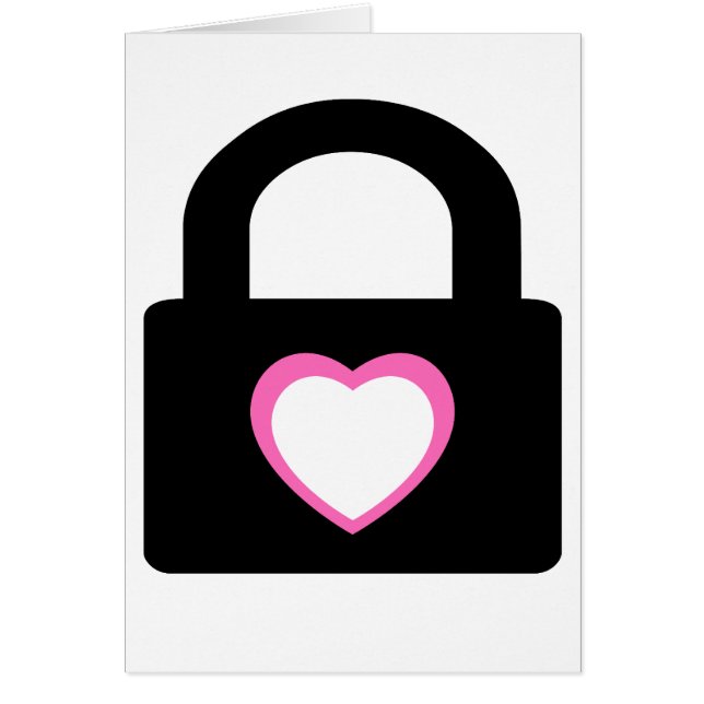 Cartão amor travado. (Frente)