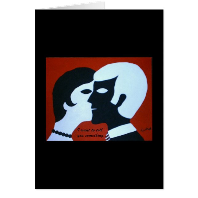 Cartão Amor verdadeiro (Frente)