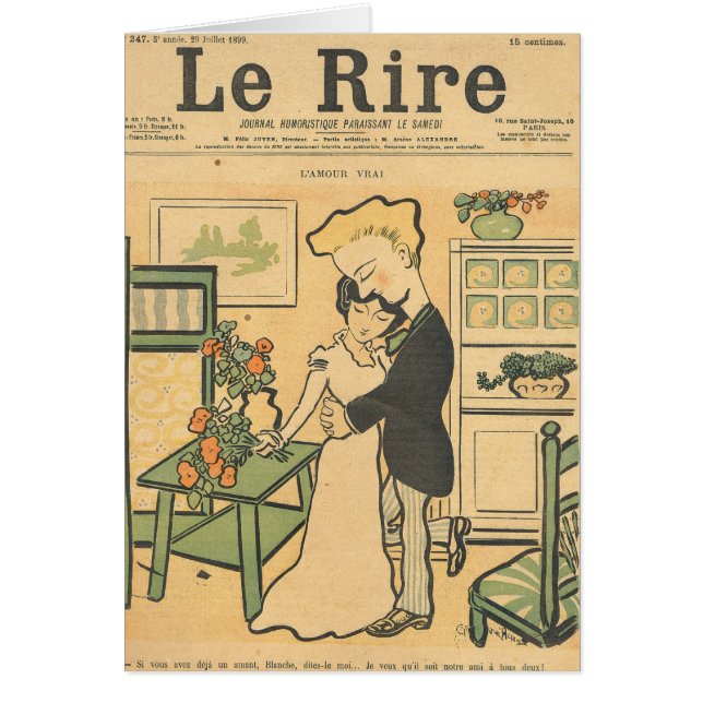 Cartão Amor verdadeiro (Frente)