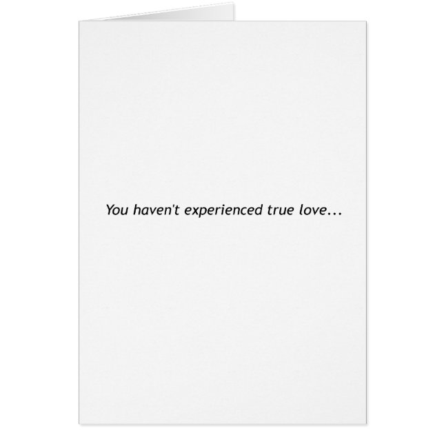 Cartão Amor verdadeiro do gatinho (Frente)