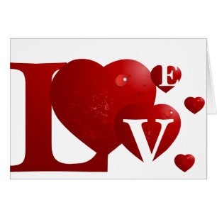 Cartão Amor vermelho