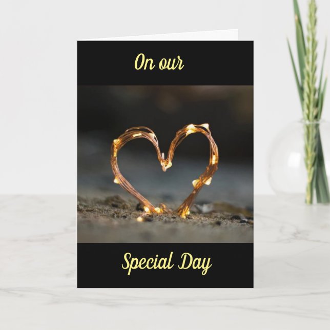 CARTÃO AMOR "VOCÊ" NO "NOSSO ANIVERSÁRIO" (Frente)