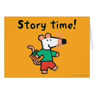 Cartão Amores adoráveis de Maisy a ler