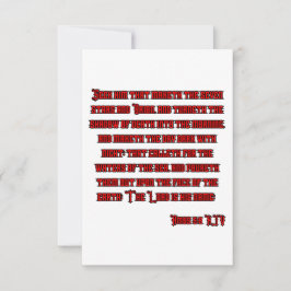 Cartão Amos 5:8 Bíblia KJV Verso Saudação