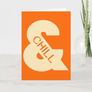Cartão Ampersand Chill Minimalist