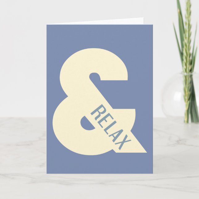 Cartão Ampersand Relax Minimalista (Frente)