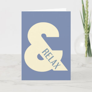 Cartão Ampersand Relax Minimalista